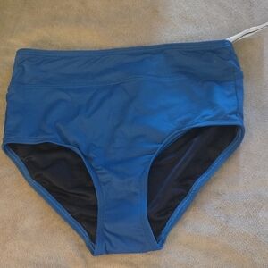 CLEARANCE! Lands' End Women's Swim Bikini Bottom - Blue